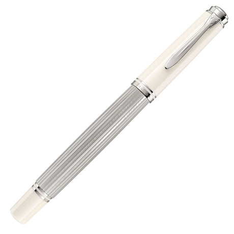Pelikan Souveran M405 Fountain Pen Silver White by Pelikan at Cult Pens