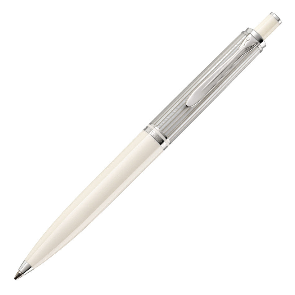 Pelikan Souveran K405 Ballpoint Pen Silver White by Pelikan at Cult Pens