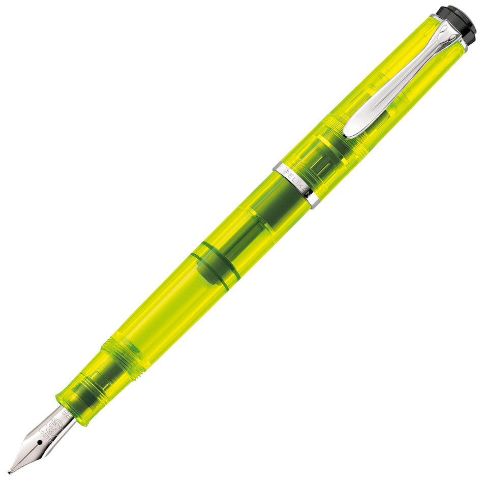 Pelikan Classic M205 Fountain Pen Duo Highlighter NEON Yellow by Pelikan at Cult Pens