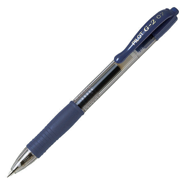 Pilot G2 07 Gel Ink Rollerball Pen BLG207 Blue-Black Single