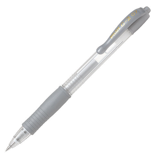 Pilot G2 0.7 Silver Gel Pen (Pack of 12 Pcs)