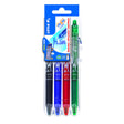 Pilot FriXion Clicker Erasable Rollerball Pen 07 Medium Assorted Set of 4 by Pilot at Cult Pens