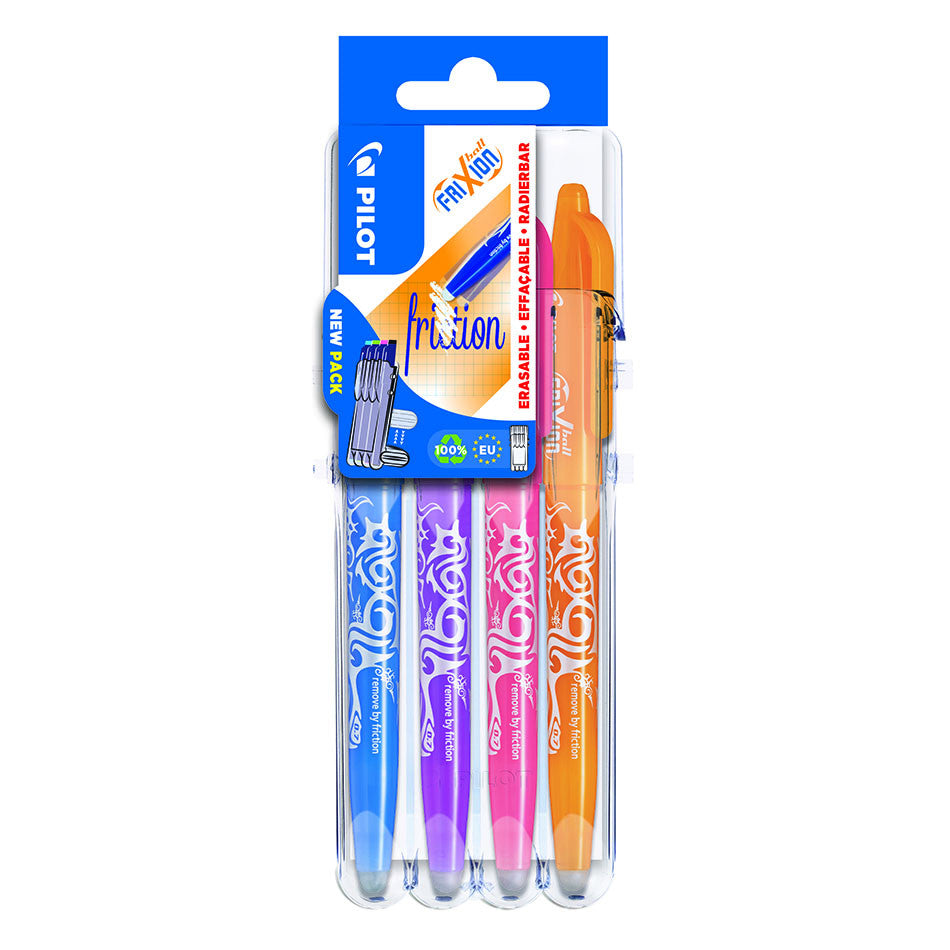 Pilot FriXion Erasable Rollerball Pen Medium Assorted Set of 4 by Pilot at Cult Pens