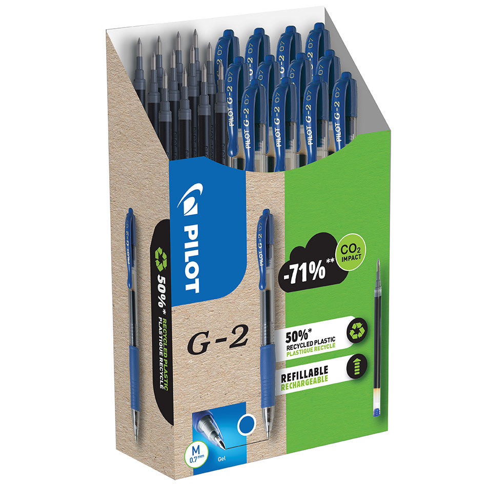 Pilot BegreeN G2 07 Gel Rollerball Pen Medium Pen and Refill Pack Blue by Pilot at Cult Pens
