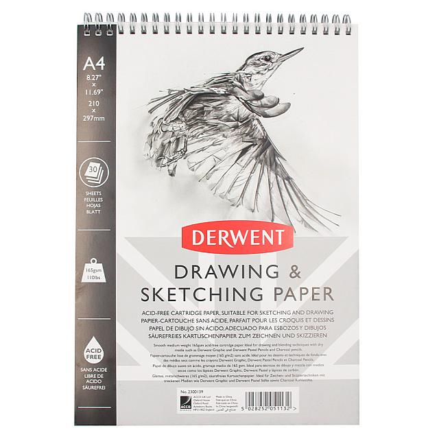 Derwent Drawing and Sketching Paper Pad A4 by Derwent at Cult Pens