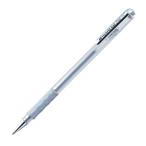 Pentel Hybrid Gel Grip Metallic Rollerball Pen K118M by Pentel at Cult Pens