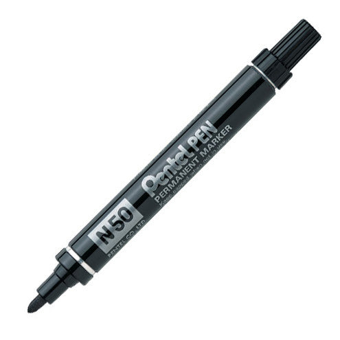 Pentel N50 Permanent Marker Pen Bullet Tip by Pentel at Cult Pens