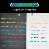 Pentel Dual Metallic Gel Pen Assorted Wallet of 8 by Pentel at Cult Pens