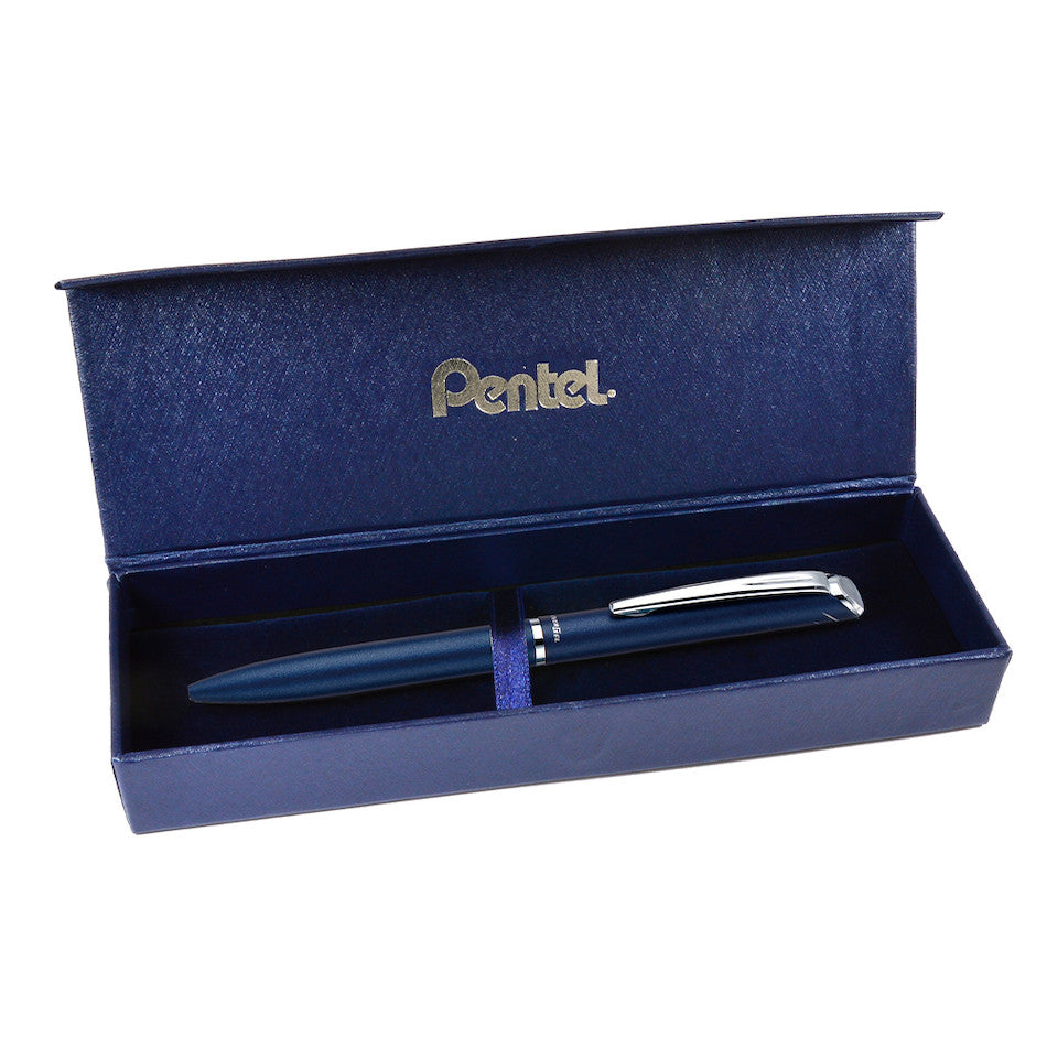 Pentel EnerGel Philography Retractable Rollerball Pen Blue with Gift Box by Pentel at Cult Pens