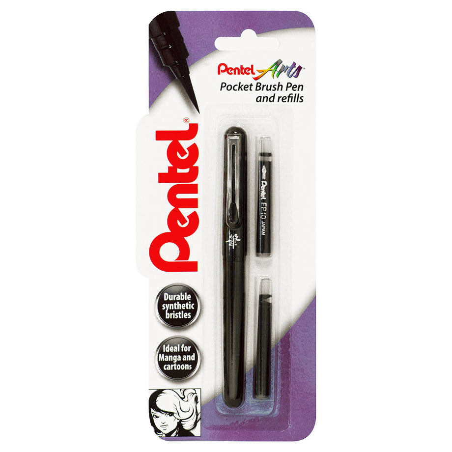 Pentel Pocket Brush Pen - FLAX art & design