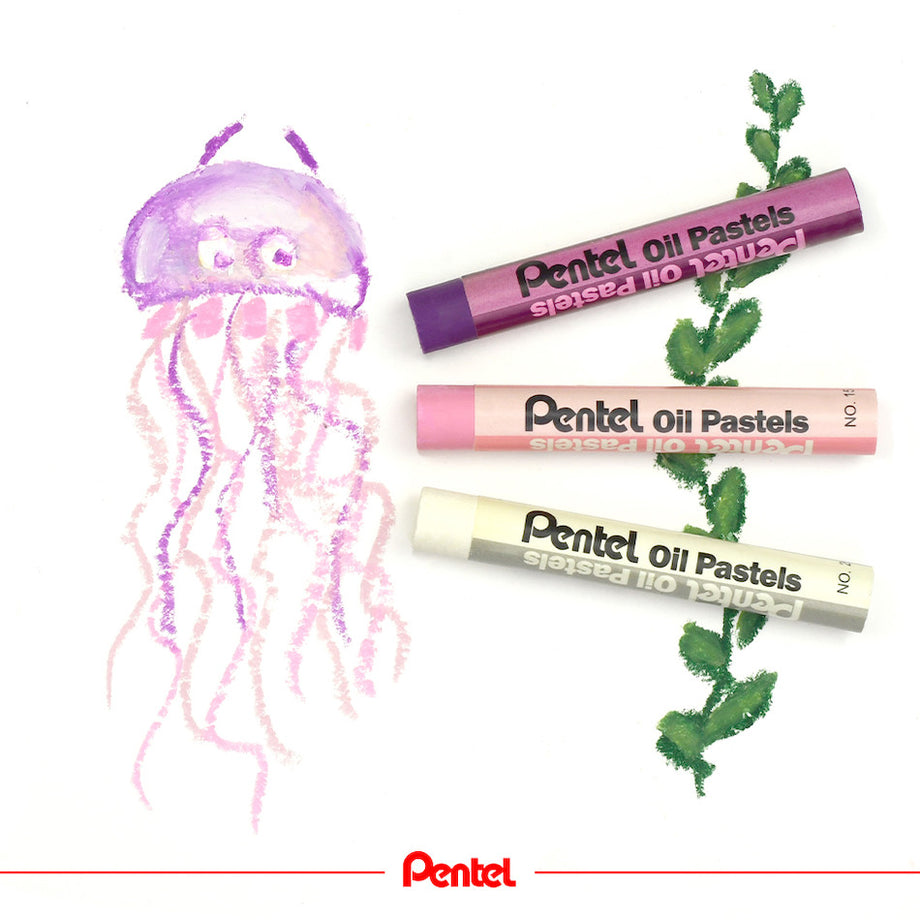 Pentel Oil Pastel -12 Colors (Large Sticks) – Panama Art Supplies