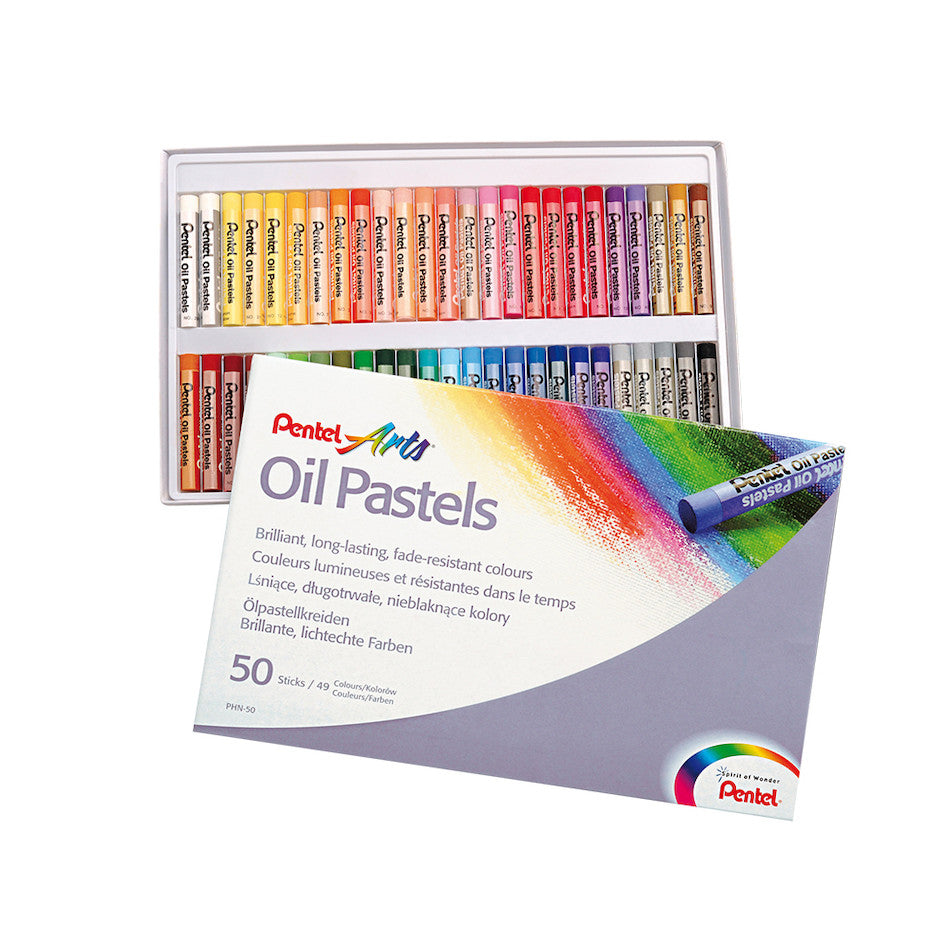 Pentel Oil Pastel Set of 50 by Pentel at Cult Pens