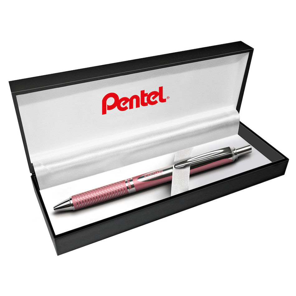 Pentel EnerGel Sterling Gel Rollerball Pen Pink with Gift Box by Pentel at Cult Pens