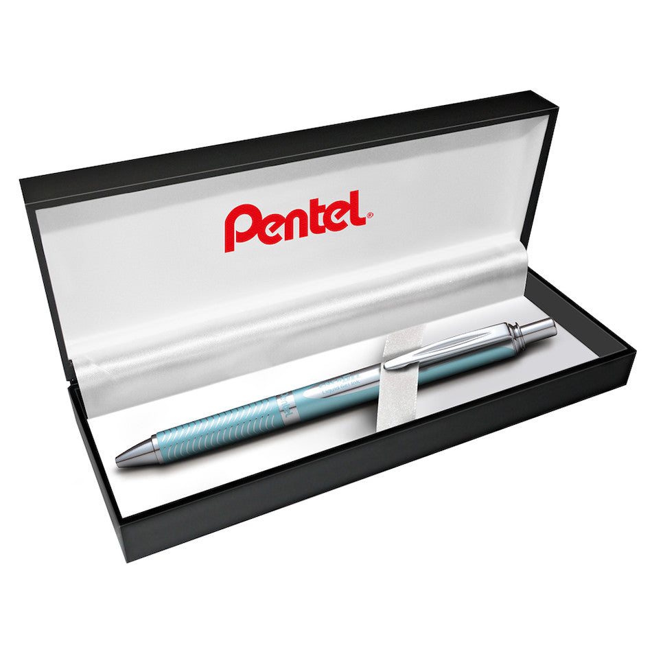 Pentel EnerGel Sterling Gel Rollerball Pen Baby Blue with Gift Box by Pentel at Cult Pens