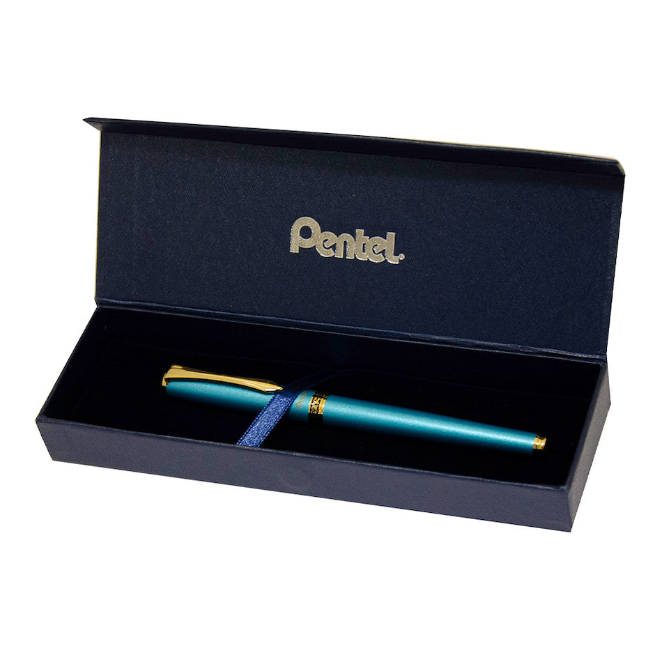 Pentel Sterling Fountain Pen Aquamarine with Gift Box by Pentel at Cult Pens