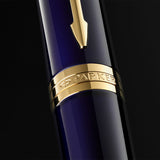 Parker Ingenuity Fountain Pen Blue with Gold Trim by Parker at Cult Pens