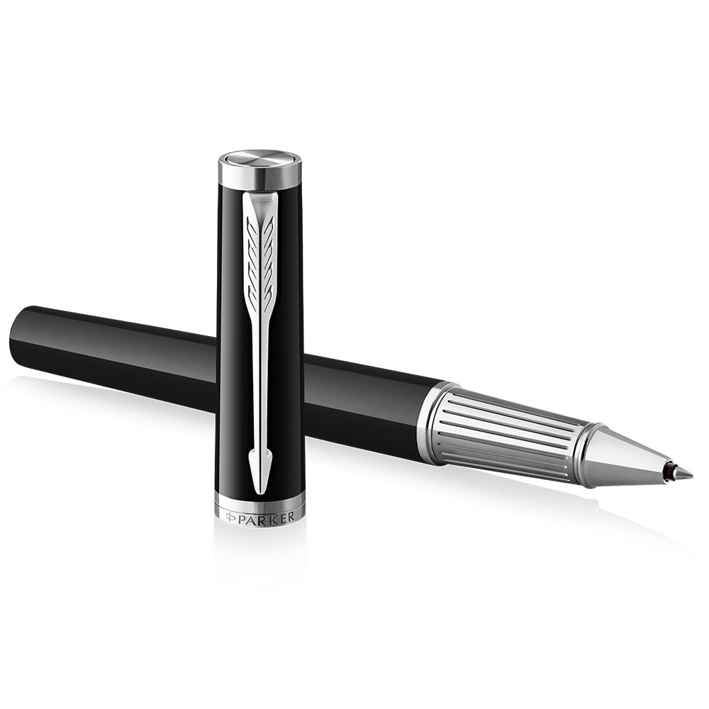 Parker Ingenuity Rollerball Pen Black with Chrome Trim by Parker at Cult Pens