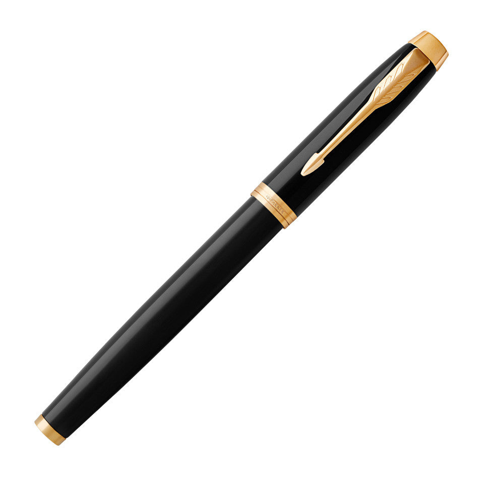 Parker IM Fountain Pen Black with Gold Trim by Parker at Cult Pens
