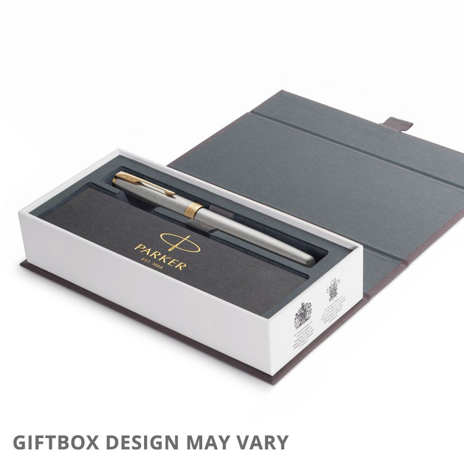 Parker Sonnet Fountain Pen Black Lacquer with Gold Trim by Parker at Cult Pens