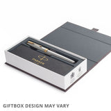Parker Sonnet Fountain Pen Black Lacquer with Gold Trim by Parker at Cult Pens