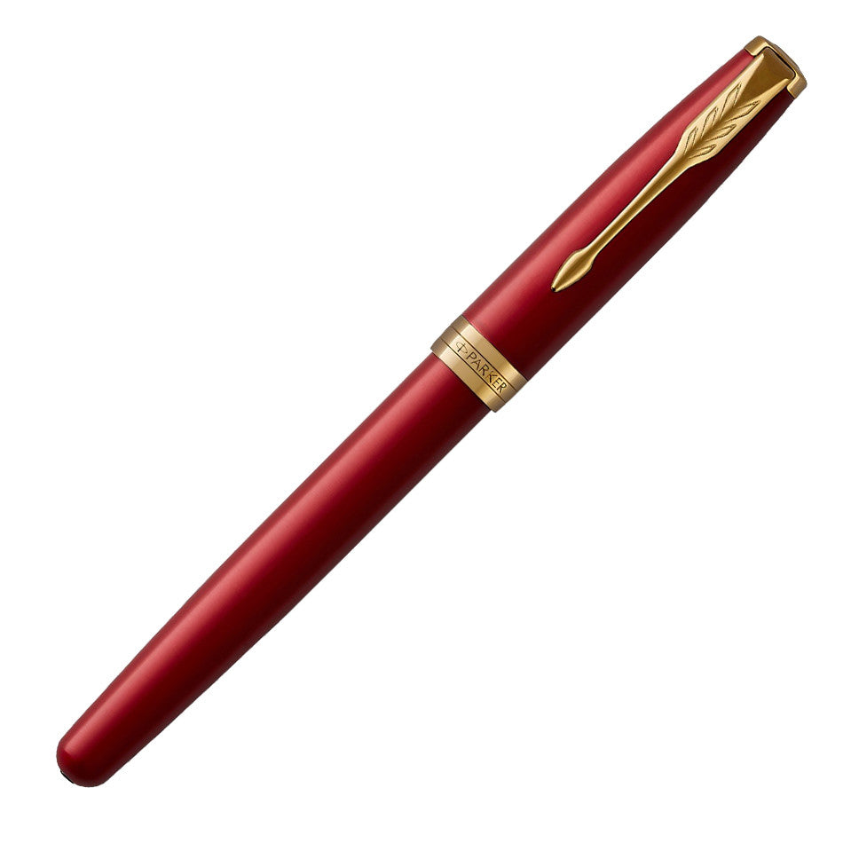 Parker Sonnet Fountain Pen Red Lacquer by Parker at Cult Pens