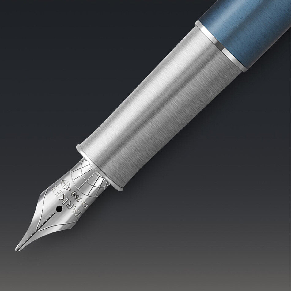 Parker Sonnet Fountain Pen Metal Blue by Parker at Cult Pens