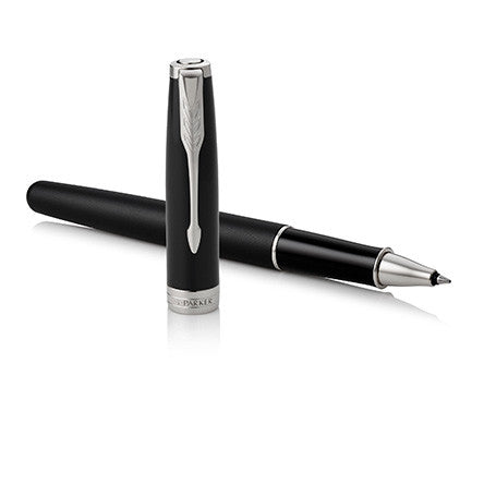 Parker Sonnet Rollerball Pen Matte Black Lacquer with Palladium Trim by Parker at Cult Pens