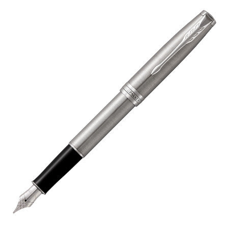 Parker Sonnet Fountain Pen Stainless Steel with Palladium Trim by Parker at Cult Pens