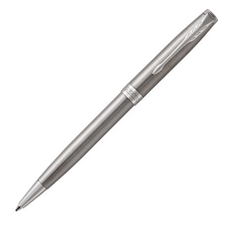 Parker Sonnet Ballpoint Pen Stainless Steel with Palladium Trim by Parker at Cult Pens