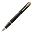 Parker Urban Fountain Pen Muted Black with Gold Trim by Parker at Cult Pens