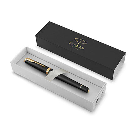 Parker Urban Fountain Pen Muted Black with Gold Trim by Parker at Cult Pens