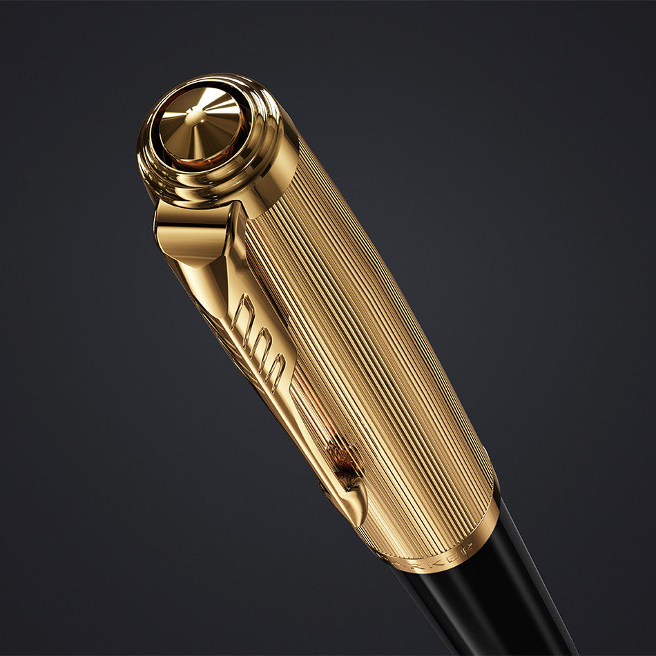 Parker 51 Fountain Pen Black with Gold Nib by Parker at Cult Pens
