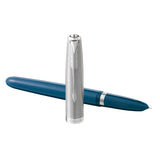 Parker 51 Fountain Pen Teal Blue by Parker at Cult Pens