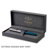 Parker 51 Fountain Pen Teal Blue by Parker at Cult Pens