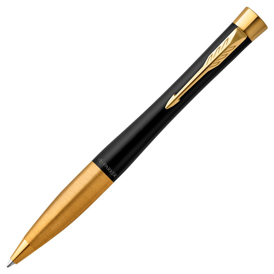 Parker Urban Twist Ballpoint Pen Muted Black with Gold Trim by Parker at Cult Pens