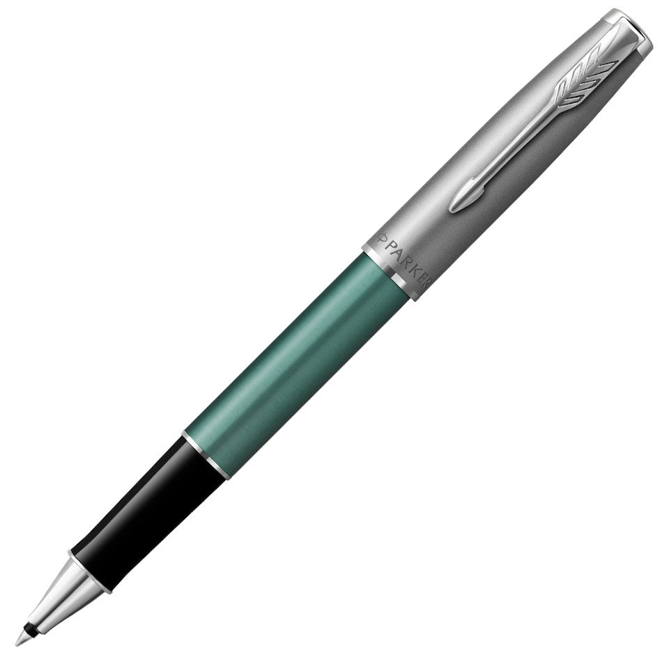 Parker Sonnet Sand Blasted Metal Rollerball Pen Green by Parker at Cult Pens