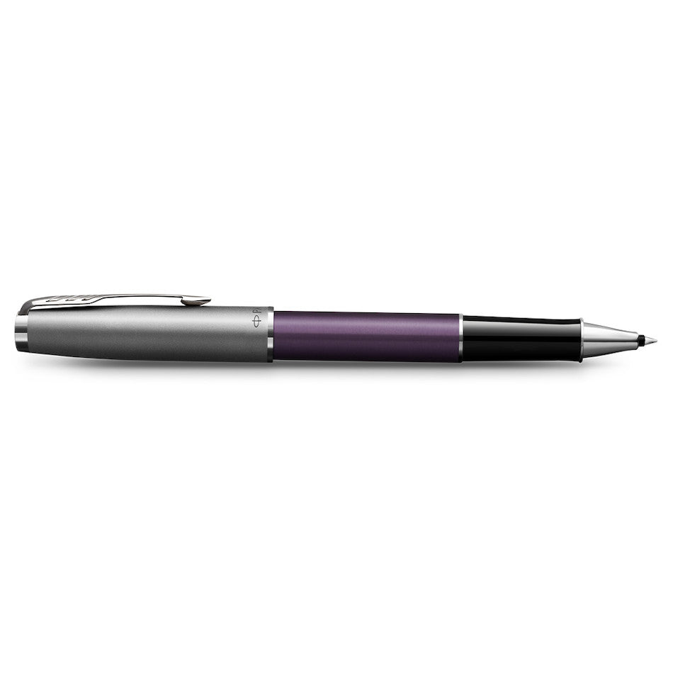 Parker Sonnet Sand Blasted Metal Rollerball Pen Violet by Parker at Cult Pens