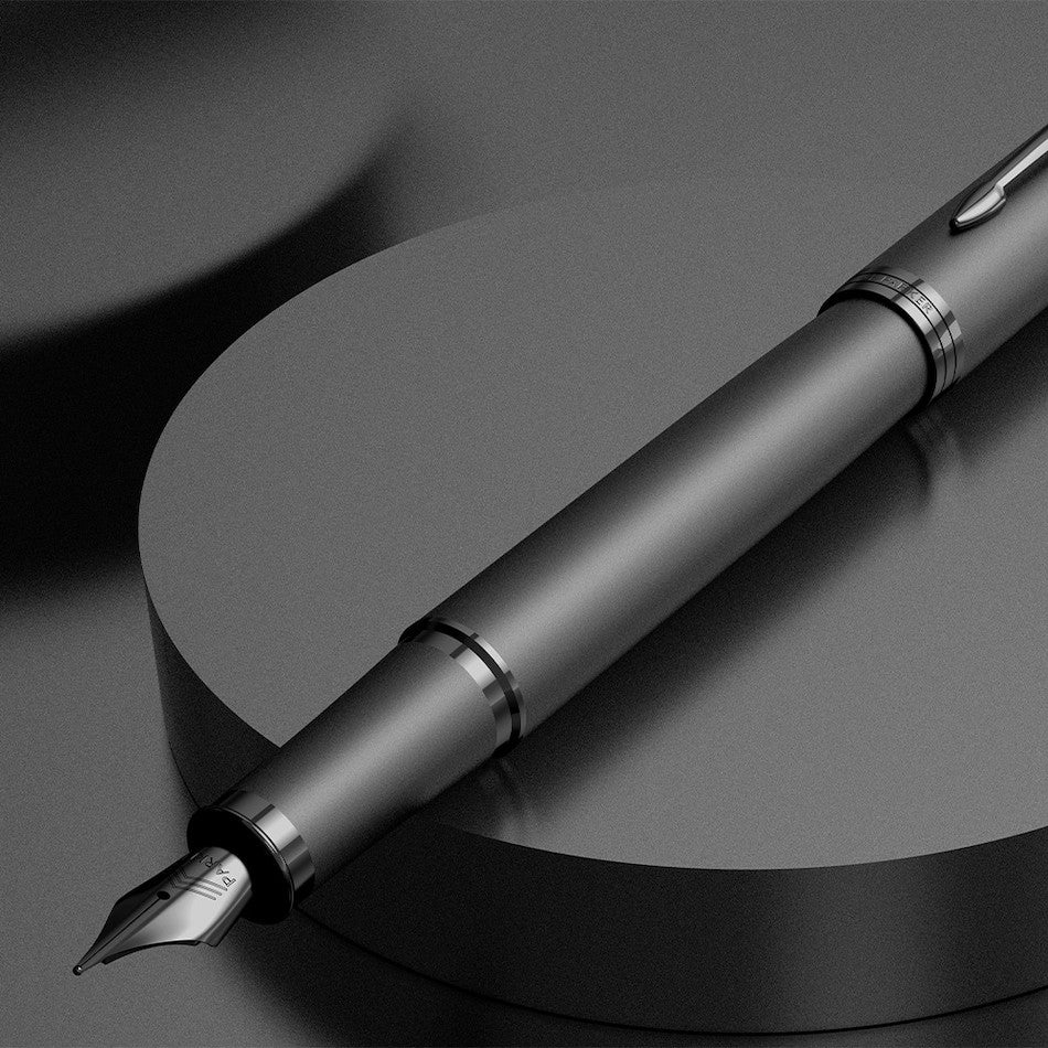 Parker IM Monochrome Titanium Fountain Pen by Parker at Cult Pens