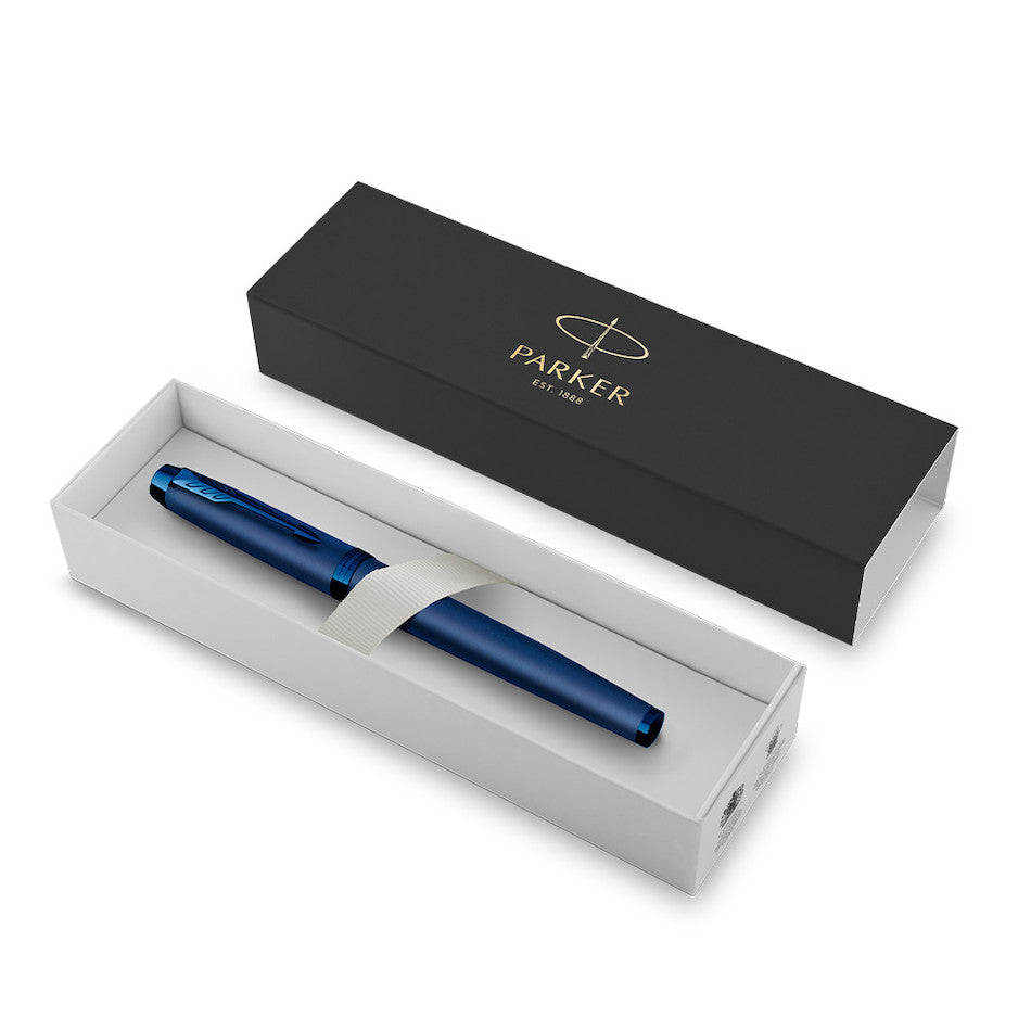 Parker IM Monochrome Blue Fountain Pen by Parker at Cult Pens