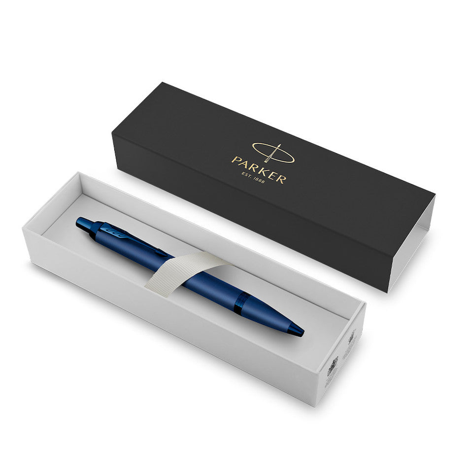Parker IM Monochrome Blue Ballpoint Pen by Parker at Cult Pens