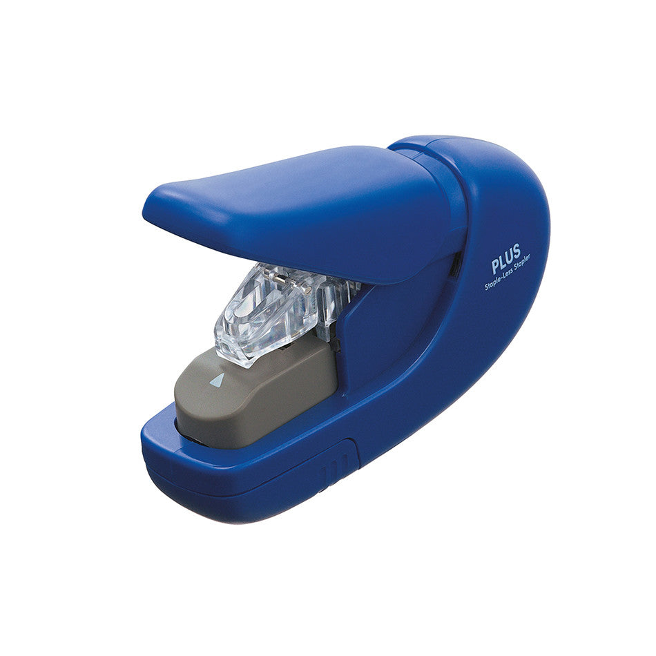 PLUS Staple-Free Hand Stapler Blue by PLUS at Cult Pens