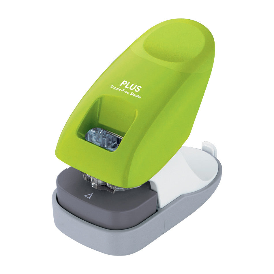 PLUS Staple-Free Desk Stapler Green by PLUS at Cult Pens
