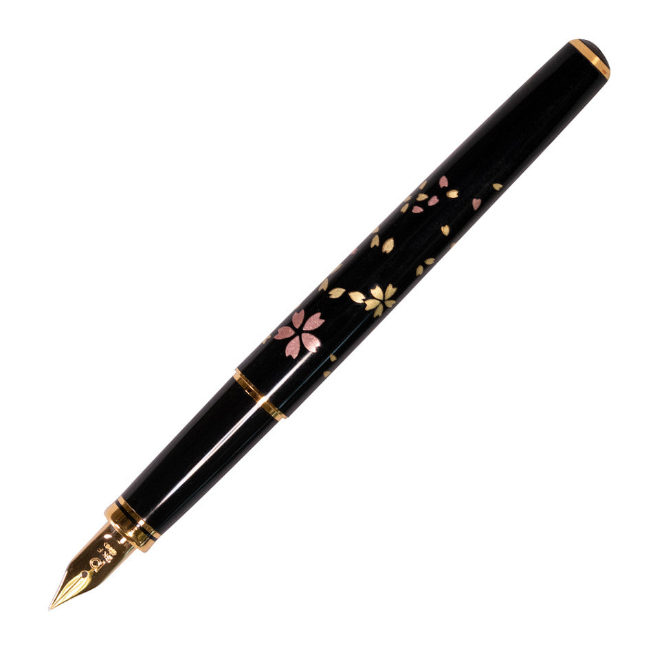 Platinum Kanazawa-Haku Fountain Pen Swirling Petals of Cherry Blossom by Platinum at Cult Pens