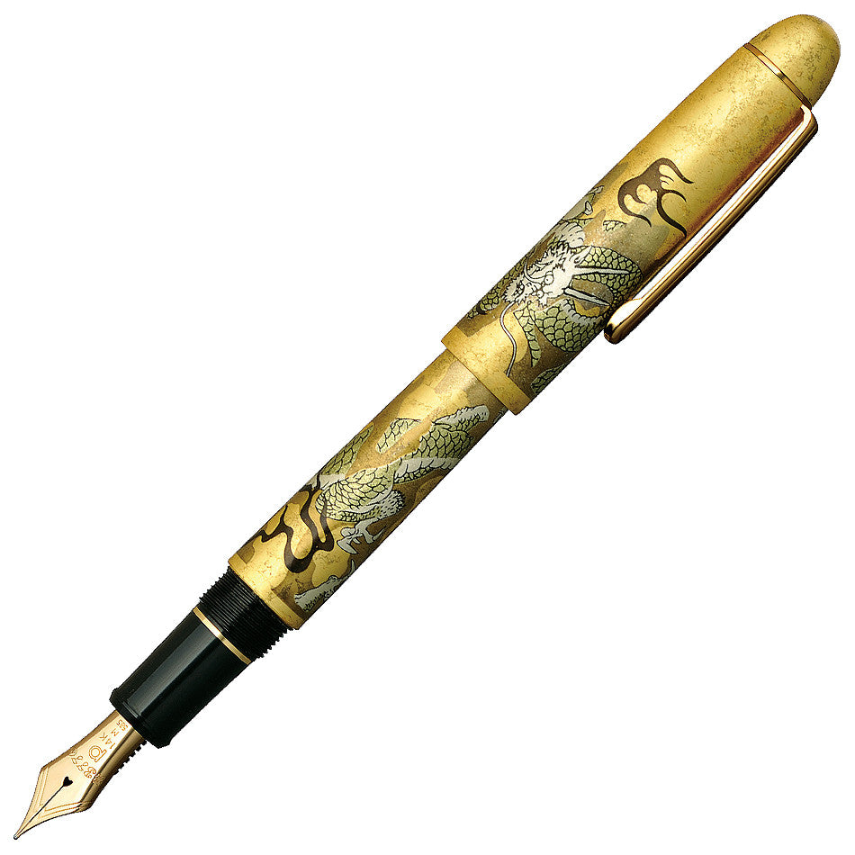 Platinum #3776 Ascending Dragon Kanazawa-haku Gold Leaf Fountain Pen by Platinum at Cult Pens