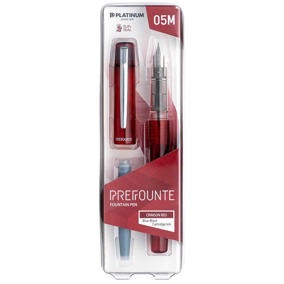 Platinum Prefounte Fountain Pen Crimson by Platinum at Cult Pens