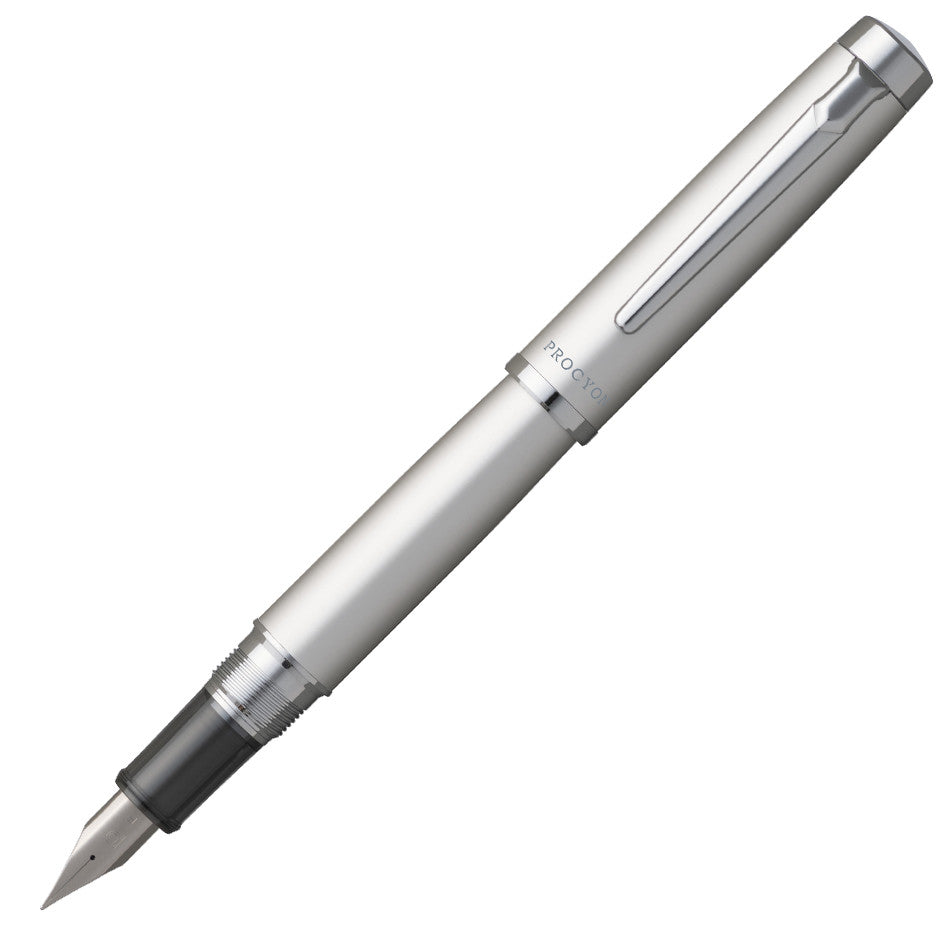 Platinum Procyon Luster Fountain Pen Satin Silver by Platinum at Cult Pens