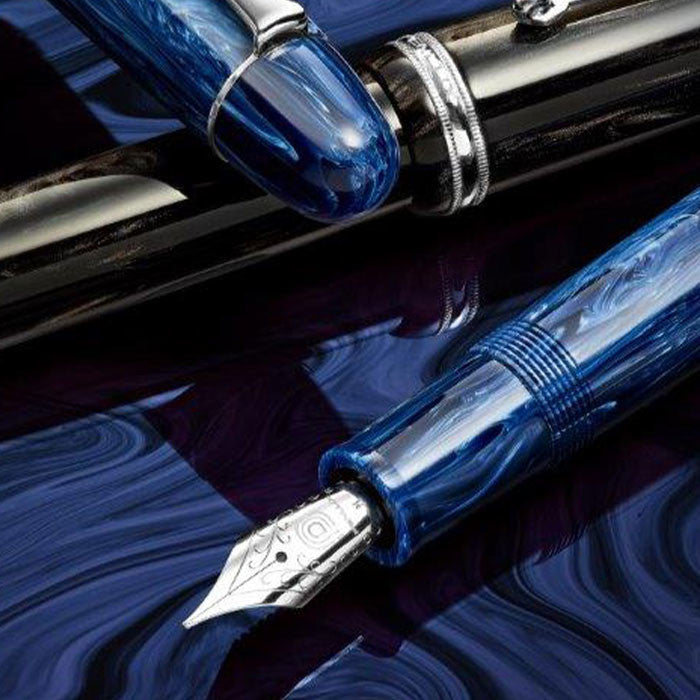Penlux Masterpiece Grande Fountain Pen Blue Wave by Penlux at Cult Pens