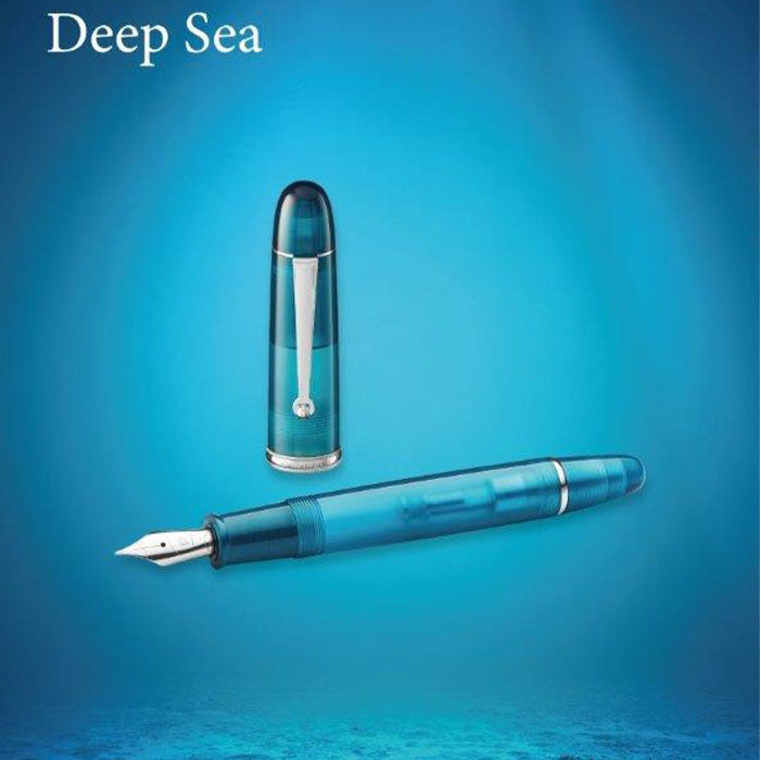 Penlux Masterpiece Grande Great Natural Fountain Pen Deepsea by Penlux at Cult Pens