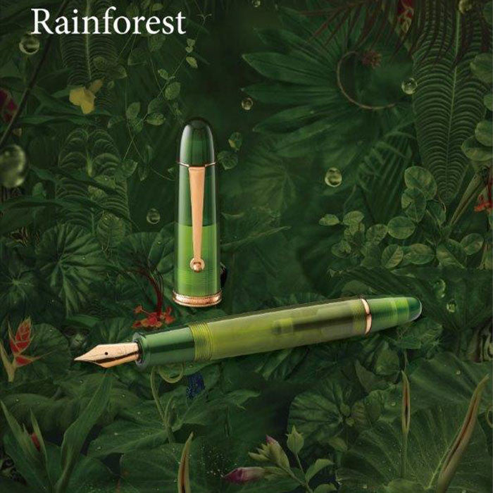 Penlux Masterpiece Grande Great Natural Fountain Pen Rainforest by Penlux at Cult Pens