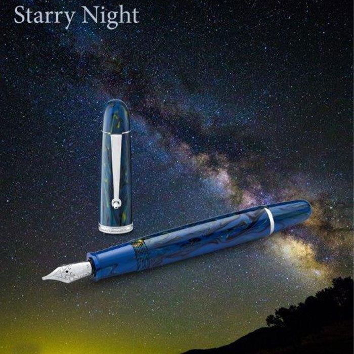 Penlux Masterpiece Grande Great Natural Fountain Pen Starry Night by Penlux at Cult Pens